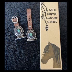 Wild Horse Watchin Turquoise Apple Series 3 Watch Band Cowgirl 42mm Leather